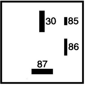 HELLA - Relais - Wit - Gloeisysteem VW, AUDI, SKODA - 12V - 40A - 5 contacten