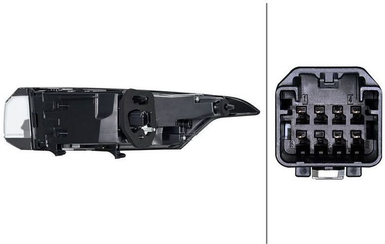 Peugeot - Achterlicht - Hella 2SD 015 021 - Links - LED - 12 Volt - 3 Lichtfuncties