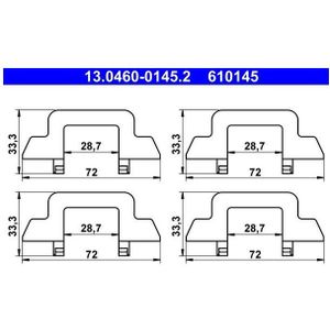 Accessoireset, Schijfremblok Citroen Ate 13.0460-0145.2