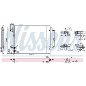 Condensor, Airconditioning Volkswagen Nissens 940864