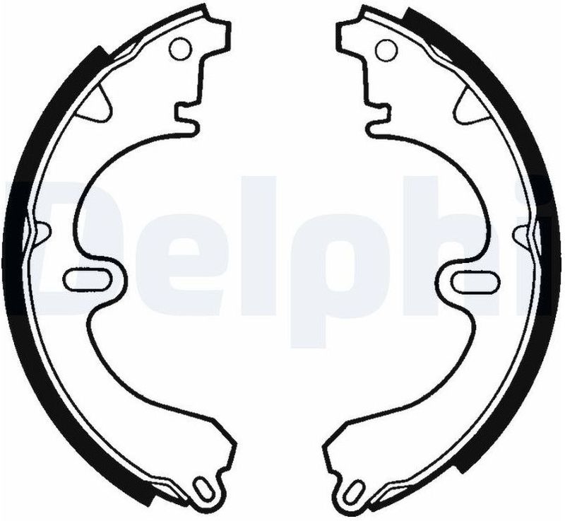 Toyota - Remschoenset - Delphi Ls1356 - Remsysteem - Remtrommeldiameter 200 mm - Breedte 37 mm