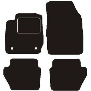 Ford - Automatten - Zwart - Passend Voor Ford Fiesta VI 2011 - 2013 - Set van 4