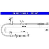 Mitsubishi - Ate 24.3727-2110.2 - Handremkabel - Lengte 1540 mm
