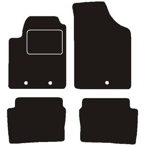 Hyundai - Automatten - Zwart - Passend Voor Hyundai i10 2009 - Set van 4