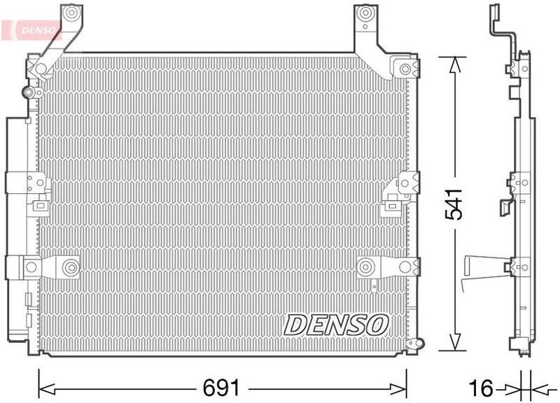 Lexus - Denso Dcn50032 - Condensor - Airconditioning