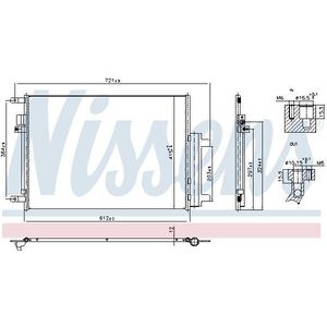 Condensor, Airconditioning Jeep Nissens 940955