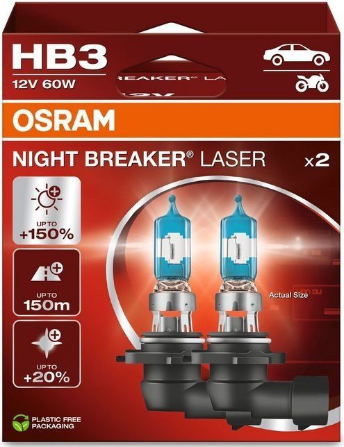 Osram - Night Breaker Laser - Halogeenlampen - Set 2 Stuks - Sterk Licht
