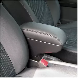 Middenconsole Armsteunkussen Voor Renault Modus 2004-2012 – Zwart/rood, PU-leer, Memoryschuim, Eenvoudig Te Monteren