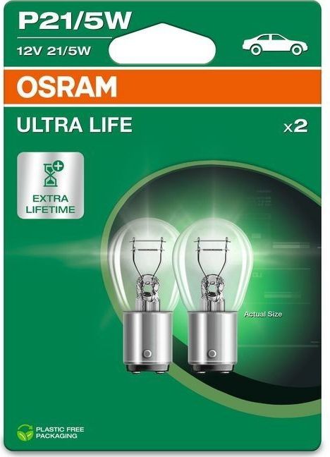 OSRAM 7528ULT-2BL Gloeilamp - Knipperlamp - P21/5W - 12 Volt - Aantal: 2