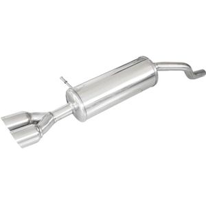 Inoxcar Uitlaat Passend Voor Renault Clio 4 1.2 Gt 120pk 2013- 2x80mm Racing Renault Inoxcar Ix Recl35ra