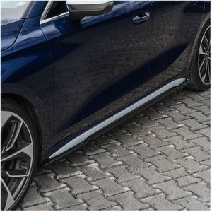 Oneway Set Sideskirts Passend Voor Audi  8y S-Line/S3 Sedan/Sportback 2020-2024 - Glanzend Zwart Audi Oneway Ow Ss10058