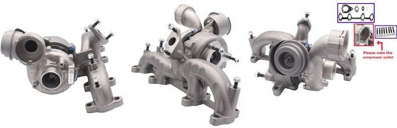Turbocharger - Volkswagen Elstock 91-1685 - Turbolader - Met Pakkingen