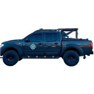 Oneway Set Spatbordverbreders (Fender Flares) Passend Voor Nissan Navara D40 2005-2010 - Matzwart Nissan Oneway Ow Ff02021