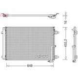 Audi - Dcn02045 - Condensor - Airconditioning - 648x440.6x16 mm