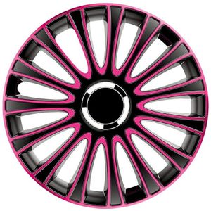 Wieldoppenset Lemans 16-Inch Zwart/Roze