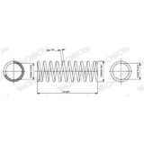 Suzuki - Monroe Sp3711 - Chassisveer - Buitendiameter 155 mm - Draaddiameter 14 mm