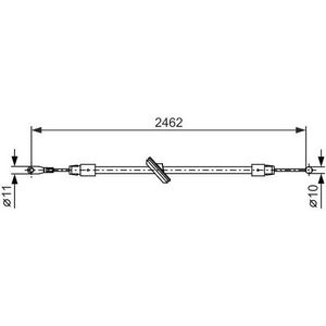 Handremkabel Mercedes-Benz Bosch 1 987 482 381