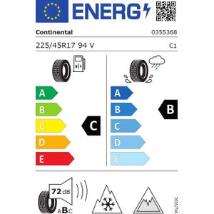 225/45 Vr17 Tl 94v Co All Seas Cont 2 Xl Ev