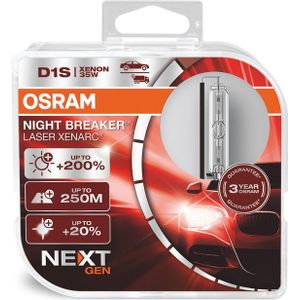 Osram Xenarc Night Breaker Laser Xenon Lampen D1S - 12V/35W - set &Atilde;&Nbsp; 2 Stuks