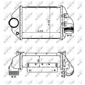 Intercooler, Inlaatluchtkoeler Audi Nrf 30914