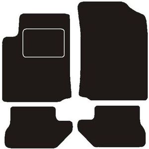 Automatten - Zwart - Passend Voor Citroen C3 2003 - 2005 - Set van 4 Stuks