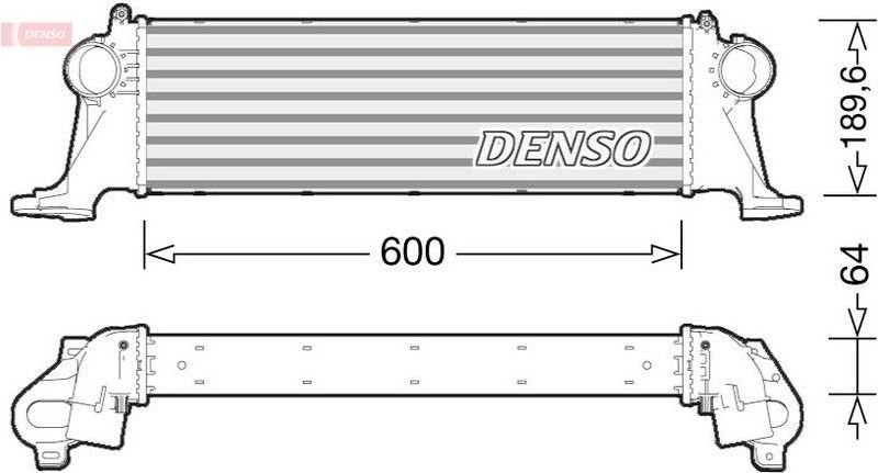 Iveco - Denso Dit12004 - Intercooler - Aluminium - 600 mm