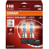 Osram - Night Breaker Laser - Mistlampen - H8 - Set 2 Stuks