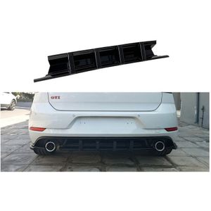 Achterbumperskirt (Diffuser) Passend Voor Volkswagen Golf 7.5 Gti 2017-2020 (Abs Glanzend Zwart) Volkswagen Motordrome Dx Rvw22