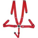 Racing Sportgordel 5-Punts Rood + Quick Release + E-Keur
