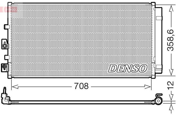 Condensor, Airconditioning Ford Denso Dcn10061