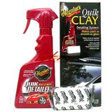 Meguiars - Quick Clay - Detailing Systeem - 50 Gram Clay Bar - 473 ml Quik Detailer