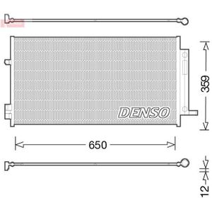 Condensor, Airconditioning Fiat, Jeep Denso Dcn06016