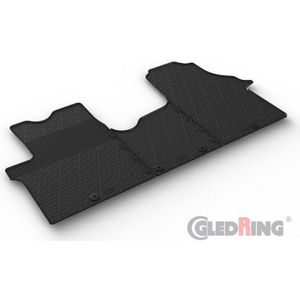 Rubbermatten Passend Voor Fiat, Renault, Opel, Nissan - 3 Delig + Montageclips Fiat, Nissan, Opel, Renault Gledring Gl 0855