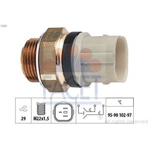Temperatuurschakelaar, Radiateurventilator Audi, Ford, Seat, Skoda, Volkswagen Facet 7.5652