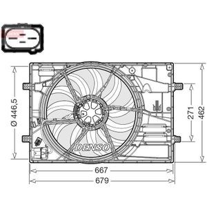 Koelventilatorwiel Audi, Cupra, Seat, Skoda, Volkswagen Denso Der32018