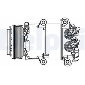 Compressor, Airconditioning Ford Delphi Cs20466
