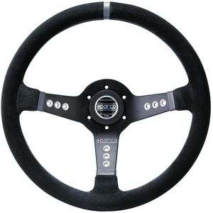 Sparco Universeel Sportstuur 'L777 Piuma' - Zwart Alcantara - Diameter 350mm