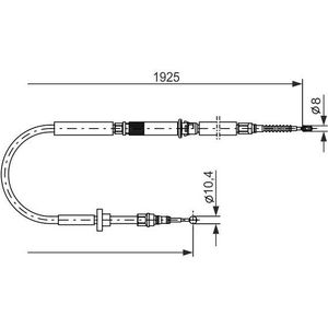 Handremkabel Audi Bosch Bc793