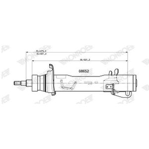 Schokdemper Mini Monroe G8652