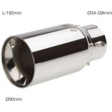 Simoni Racing Uitlaat Sierstuk Rond - RVS - Ø90xL185mm