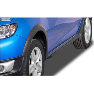 Sideskirts Slim' Dacia Sandero Ii 2012- Incl. Stepway (Abs Zwart Glanzend) Dacia Rdx Racedesign Rd Sdc03