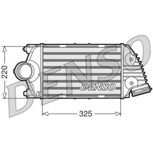 Porsche - Denso Dit28015 - Intercooler - Aluminium - 325x220 mm