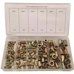 Weber Tools Assortiment Blindklinkmoeren Staal 150 stuks