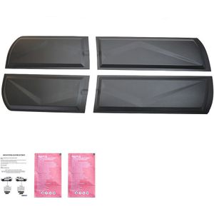 Oneway Set Deurpanelen Passend Voor Nissan Navara D40 2005-2010 - Matzwart Nissan Oneway Ow Bc05020