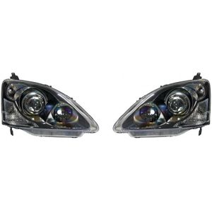 Set Koplampen Passend Voor Honda Civic Hb 2001-2005 - Zwart Honda Autostyle Dl Hok16j