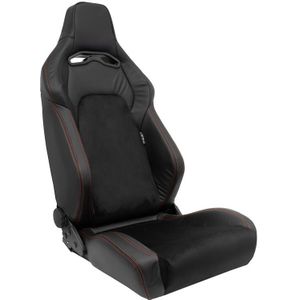 Sportstoel VGR Premium - Zwart - Leder & Alcantara - Dubbelzijdig Verstelbare