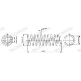 Monroe - Sp3863 - Chassisveer - Lengte 307 mm - Buitendiameter 149 mm