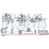 Toyota - Turbocharger - Nissens 93680 - Turbolader - Inclusief Pakkingen