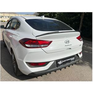 Achterspoilerlip Passend Voor Hyundai  Iii Fastback Incl. N-Line 2017- (Abs Glanzend Zwart) Hyundai Motordrome Ts Hy34
