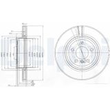 Bmw - Delphi Bg3938 - Remschijf - Geventileerd - Vooras - 325 mm